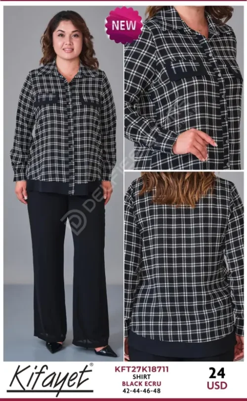 Рубашка KIFAYET (Black, модель KFT27K18711) оптом