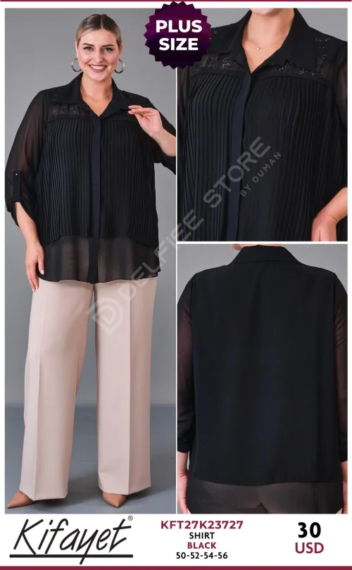 Рубашка KIFAYET (Black, модель KFT27K23727) оптом
