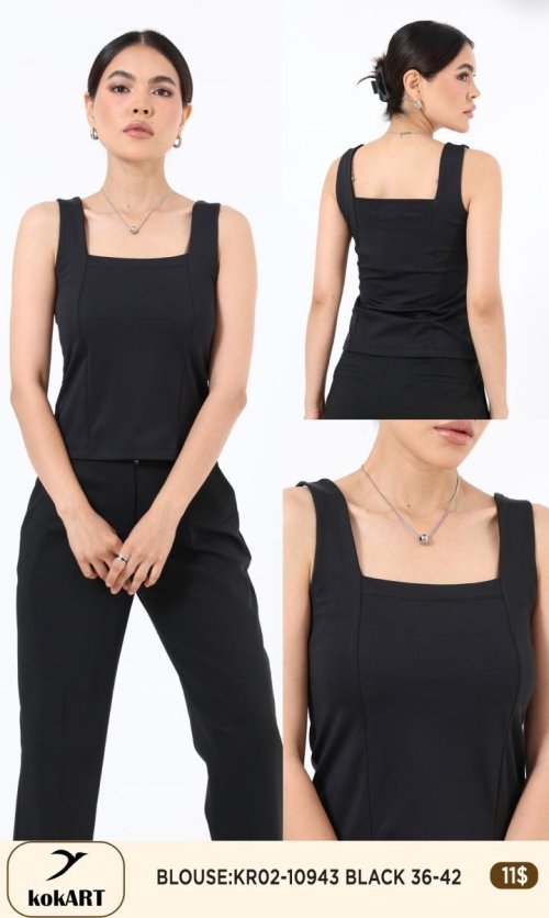 Блузка KOKART (Черный, модель KR02-10943) оптом