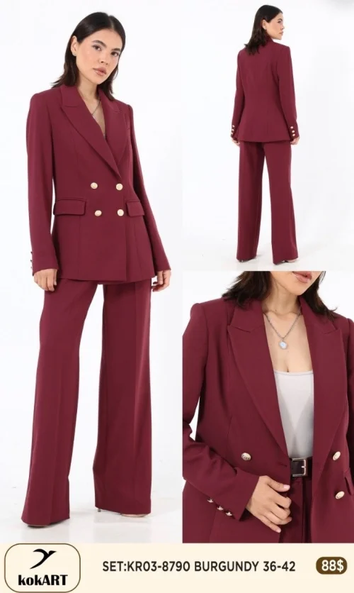 Костюмы и комплекты KOKART (Бордовый, модель KR03-8790) оптом