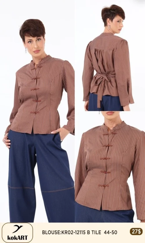 Блузка KOKART (Terracotta, модель KR02-12115) оптом