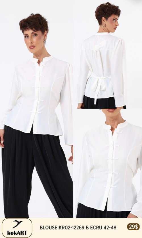 Блузка KOKART (Кремовый, модель KR02-12269) оптом