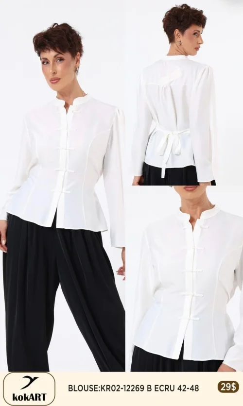 Блузка KOKART (Кремовый, модель KR02-12269) оптом