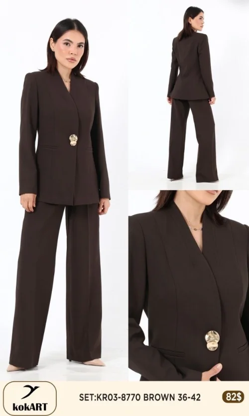 Костюмы и комплекты KOKART (Коричневый, модель KR03-8770) оптом