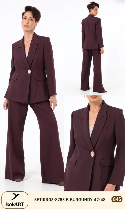 Костюмы и комплекты KOKART (Бордовый, модель KR03-8765) оптом