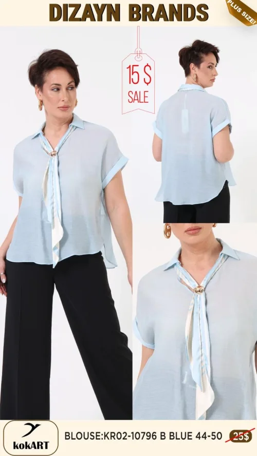 Блузка Kokart (Синий, модель KR02-10796) оптом