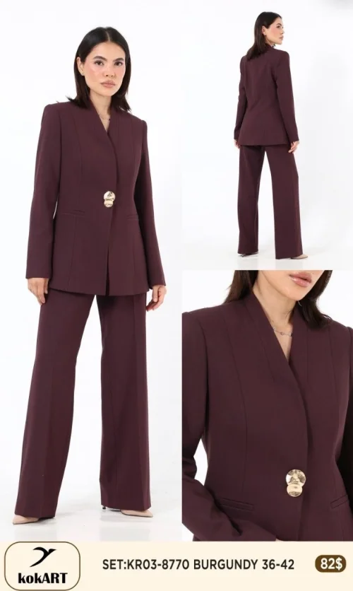 Костюмы и комплекты KOKART (Бордовый, модель KR03-8770) оптом