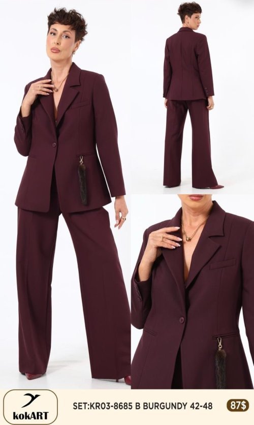 Комплект KOKART (Бордовый, модель KR03-8685) оптом