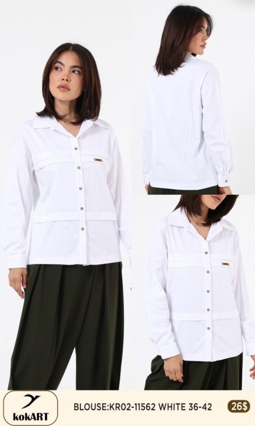 Блузка KOKART (Белый, модель KR02-11562) оптом