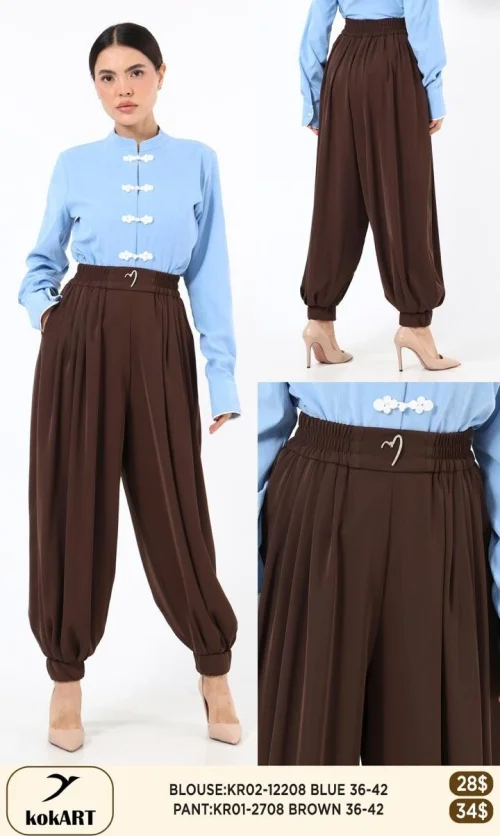 Брюки KOKART (Коричневый, модель KR01-2708) оптом