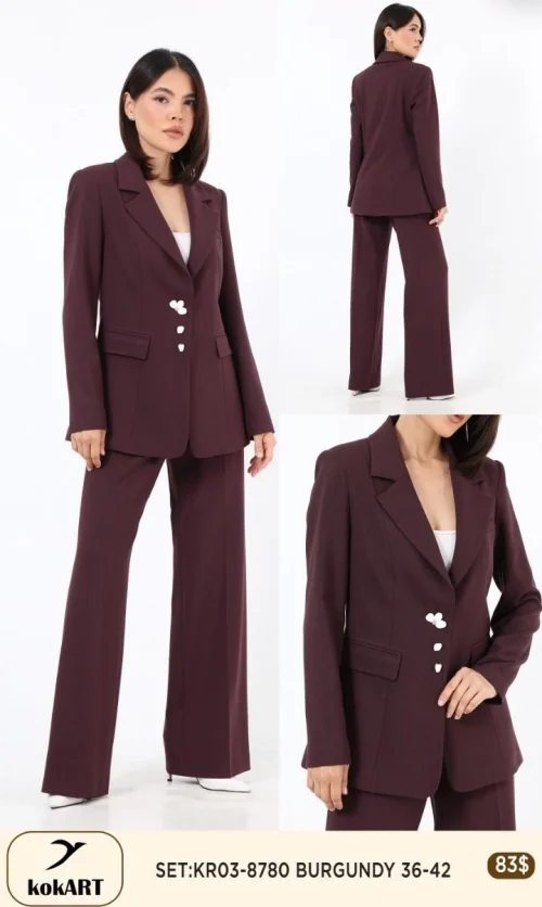 Костюмы и комплекты KOKART (Бордовый, модель KR03-8780) оптом