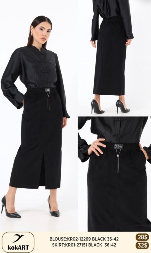 Блузка KOKART (Черный, модель KR02-12269) оптом