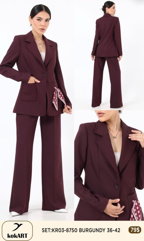 Комплект KOKART (Бордовый, модель KR03-8750) оптом