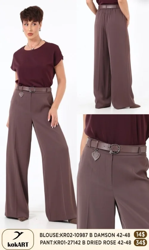 Блузка KOKART (Розовый, модель KR0210987) оптом