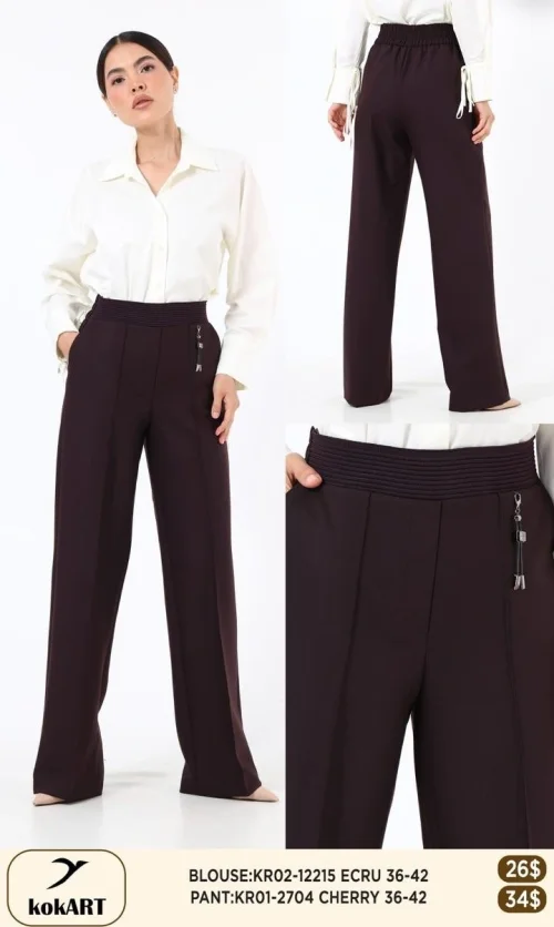 Брюки KOKART (Винный, модель KR01-2704) оптом