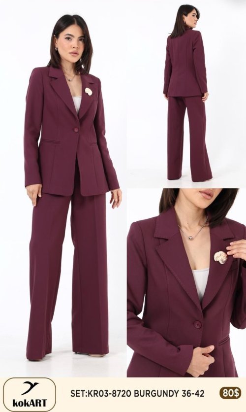 Комплект KOKART (Бордовый, модель KR03-8720) оптом