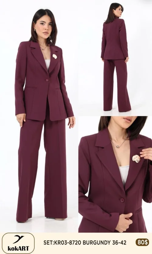 Костюмы и комплекты KOKART (Бордовый, модель KR03-8720) оптом