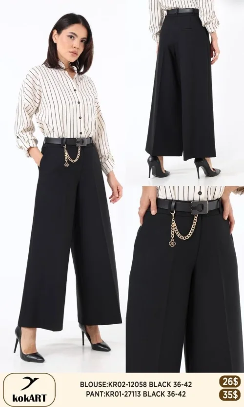 Брюки KOKART (Черный, модель KR01-27113) оптом