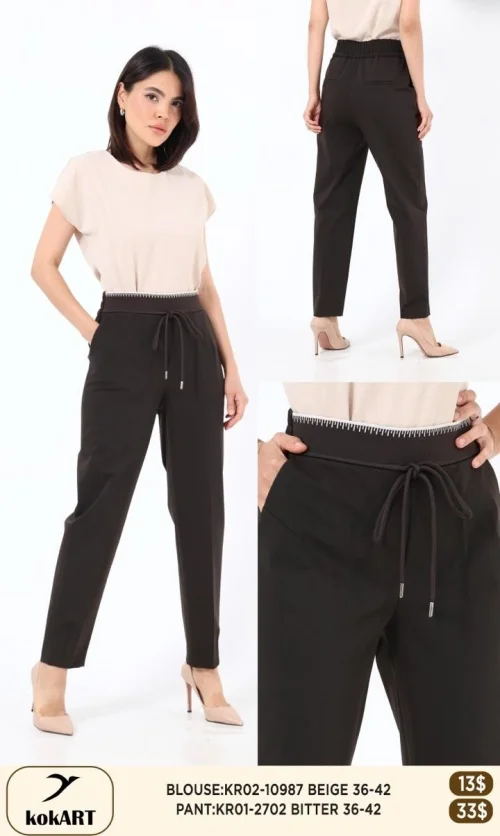 Брюки KOKART (Коричневый, модель KR01-2702) оптом