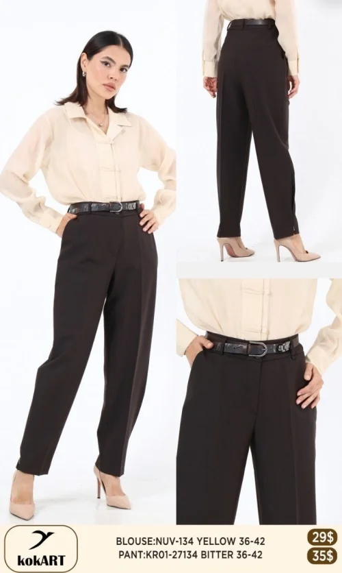 Брюки KOKART (Brown, модель KR01-27134) оптом