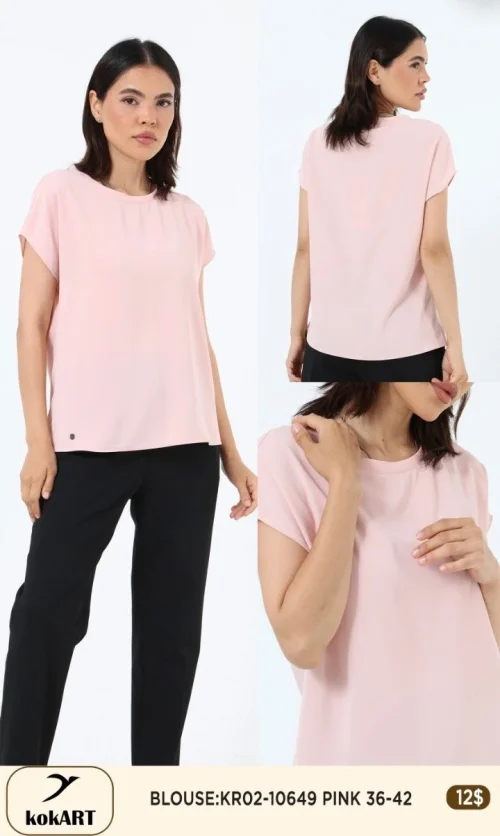 Блузка KOKART (Розовый, модель KR02-10649) оптом