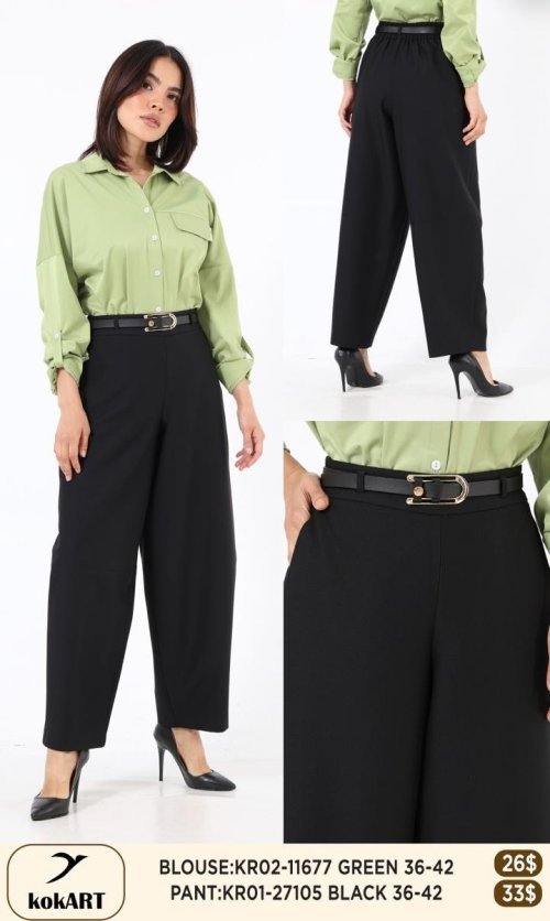 Брюки KOKART (Черный, модель KR01-27105) оптом