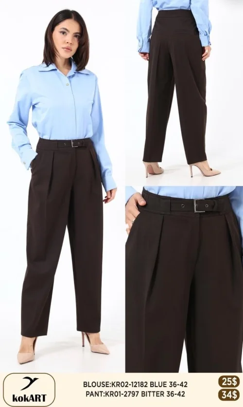 Брюки KOKART (Коричневый, модель KR01-2797) оптом