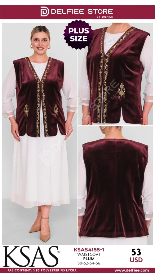 Coat, KSAS, Бордовый, модель KSAS4155-1, женская одежда оптом из Турции, Лалели
