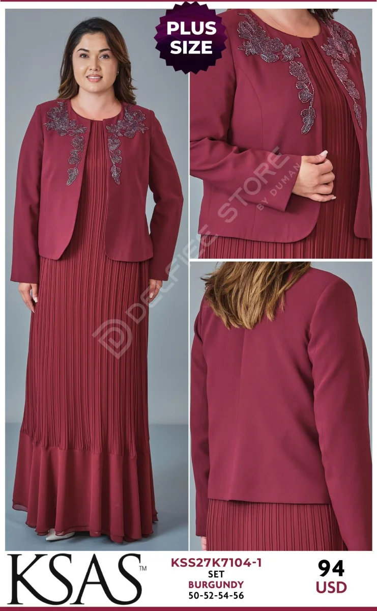 Костюмы и комплекты KSAS (Burgundy, модель KSS27K7104-1) оптом