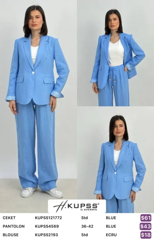 Блузка Kupss (Синий, модель KUPSS121772) оптом