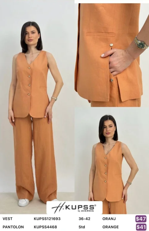 Брюки Kupss (Оранжевый, модель KUPSS121693) оптом