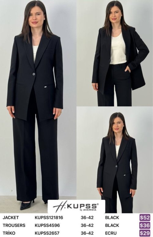 Жакет Kupss (Black, модель KUPSS121816) оптом
