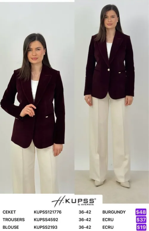 Жакет Kupss (Burgundy, модель KUPSS121776) оптом