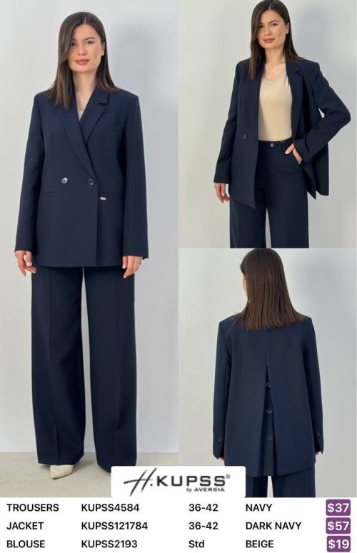 Брюки Kupss (Темно-синий, модель KUPSS4584) оптом