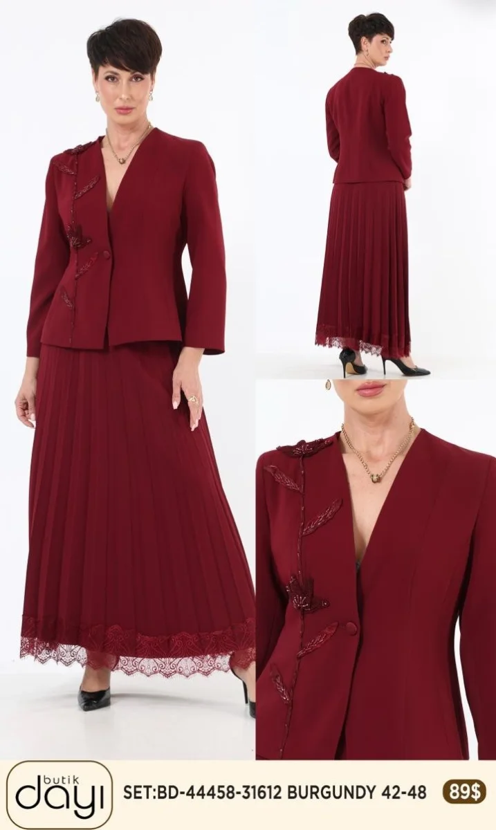Костюмы и комплекты LA LUCE (Burgundy, модель 44458) оптом