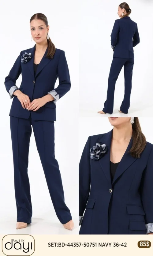 Костюмы и комплекты LA LUCE (Navy, модель 44357) оптом