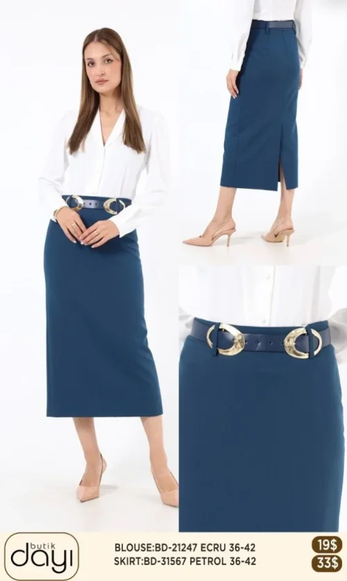Юбка LA LUCE (Turquoise, модель BD31567) оптом
