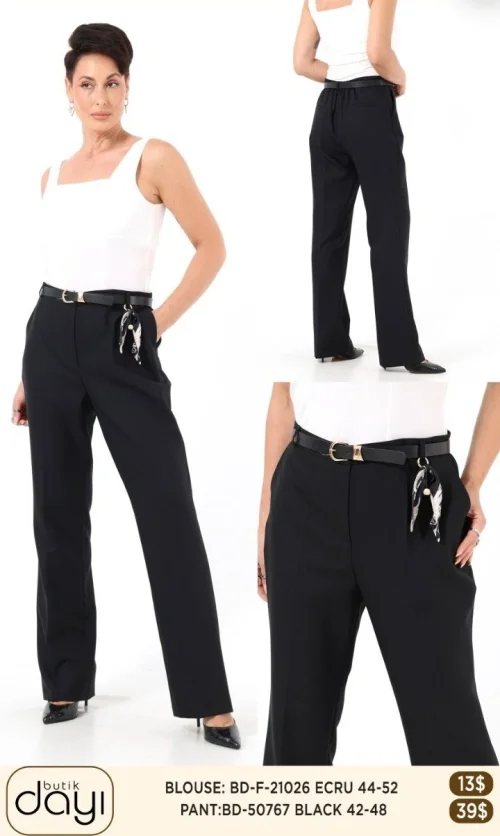 Брюки LA LUCE (Black, модель BD50767) оптом