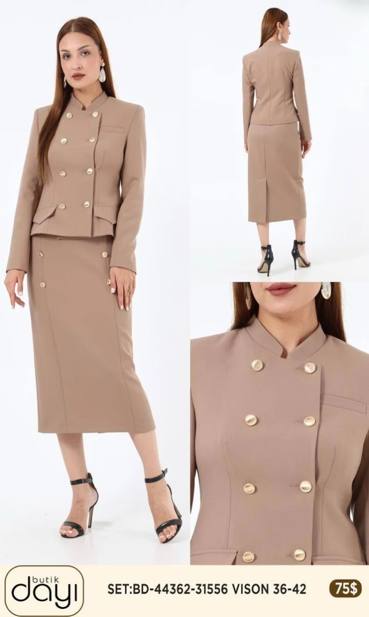 Костюмы и комплекты LA LUCE (Beige, модель 44362) оптом