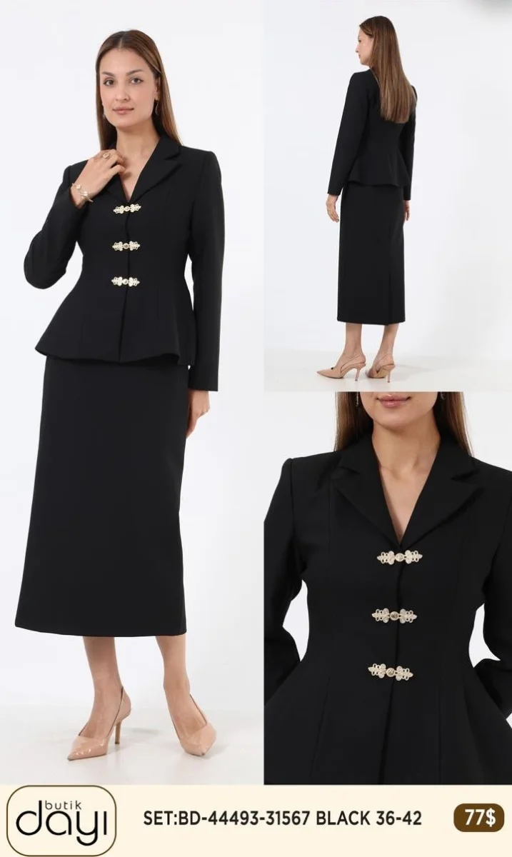 Костюмы и комплекты LA LUCE (Black, модель 44493) оптом