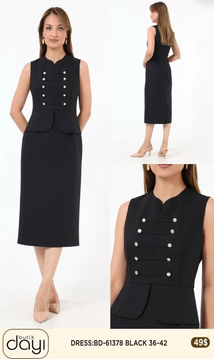Платье LA LUCE (Black, модель BD61378) оптом