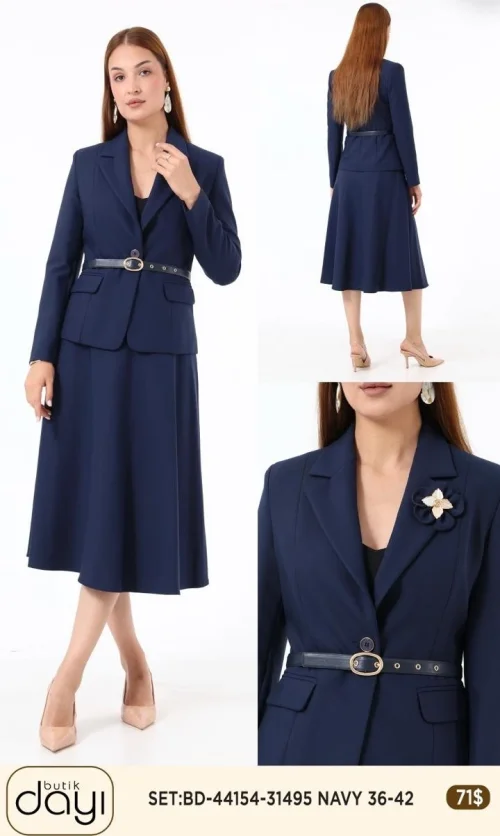 Костюмы и комплекты LA LUCE (Темно-синий, модель BD-44154-31495) оптом