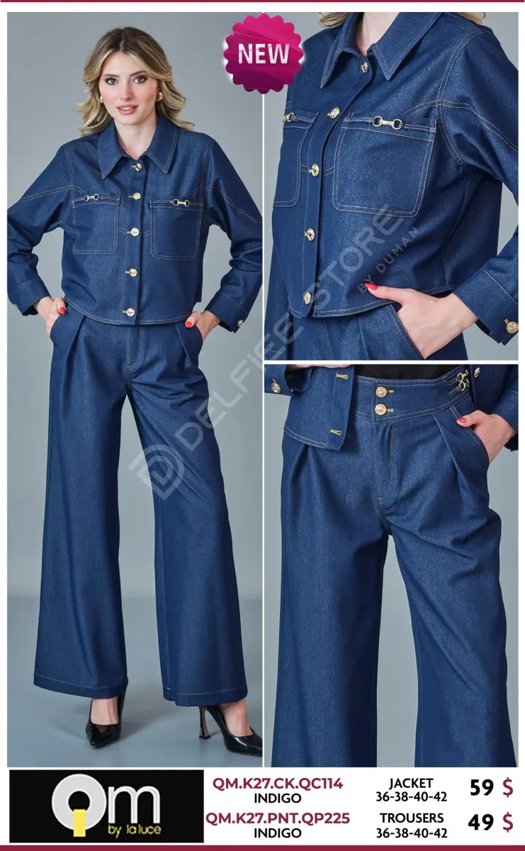 Жакет LA LUCE (Navy, модель QM.K27.CK.QC114) оптом