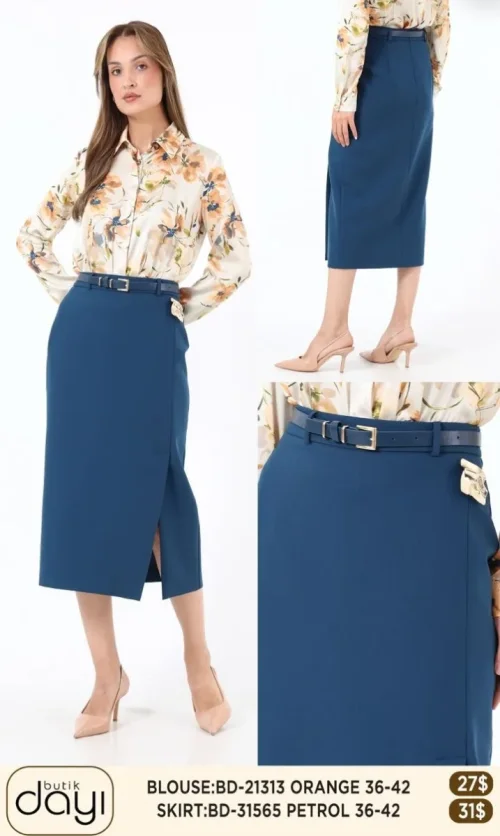 Юбка LA LUCE (Turquoise, модель 31565) оптом