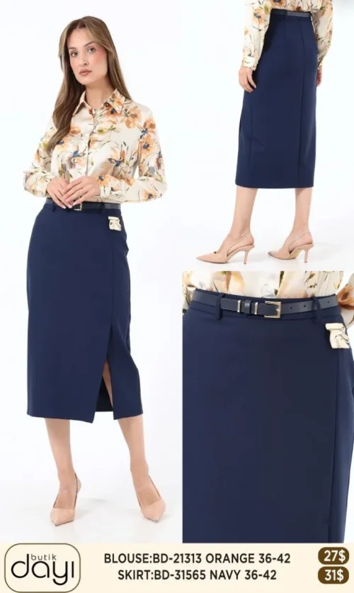 Юбка LA LUCE (Navy, модель BD31565) оптом