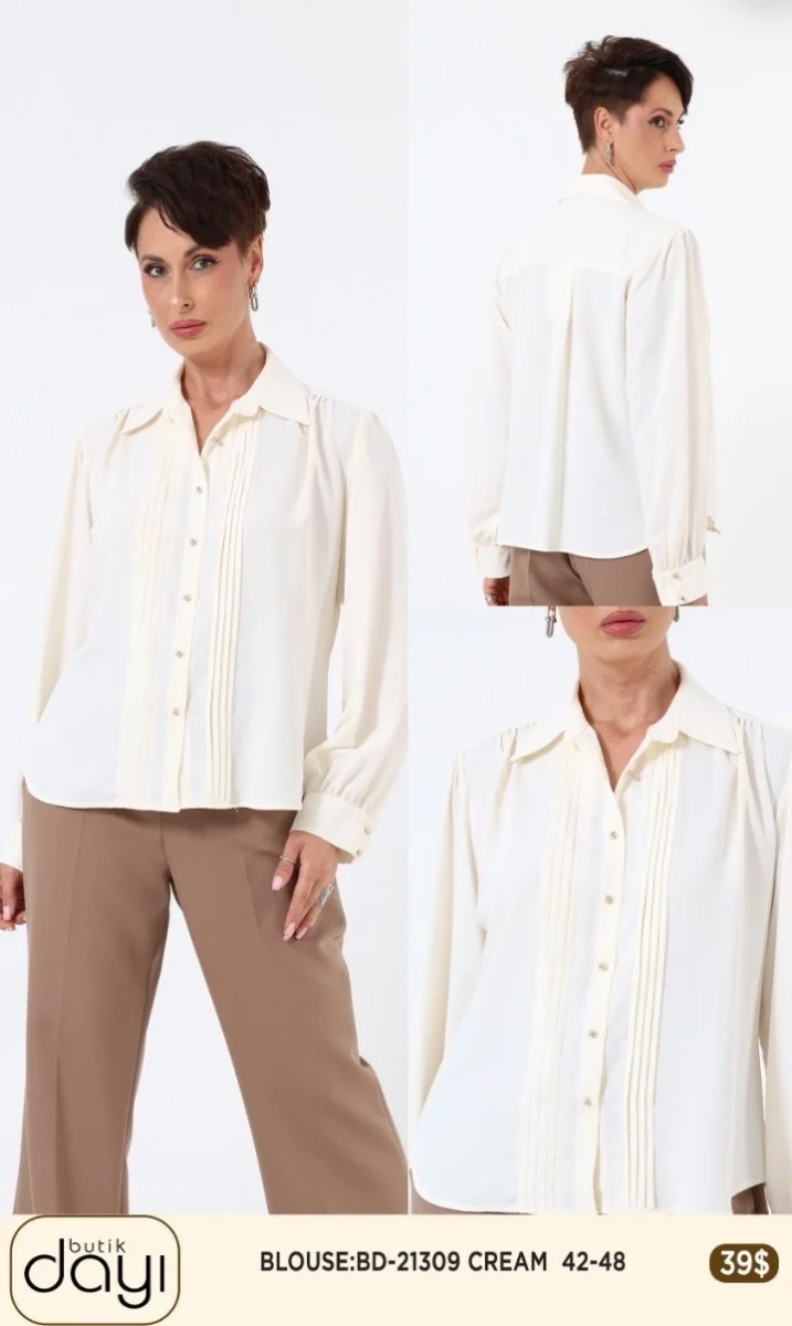 Блузка LA LUCE (Cream, модель BD21309) оптом