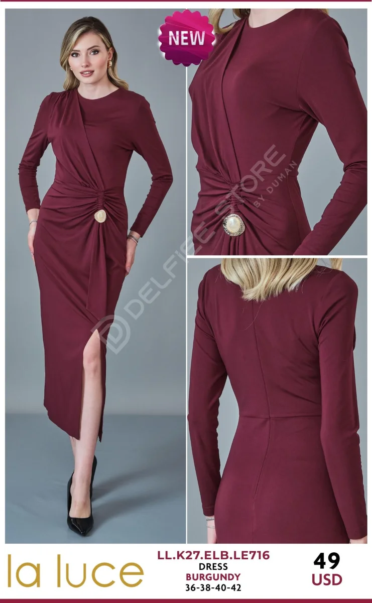 Платье LA LUCE (Burgundy, модель LL.K27.ELB.LE716) оптом