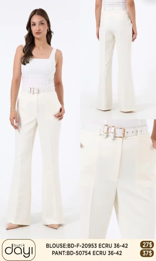 Брюки LA LUCE (Cream, модель BD-50754) оптом