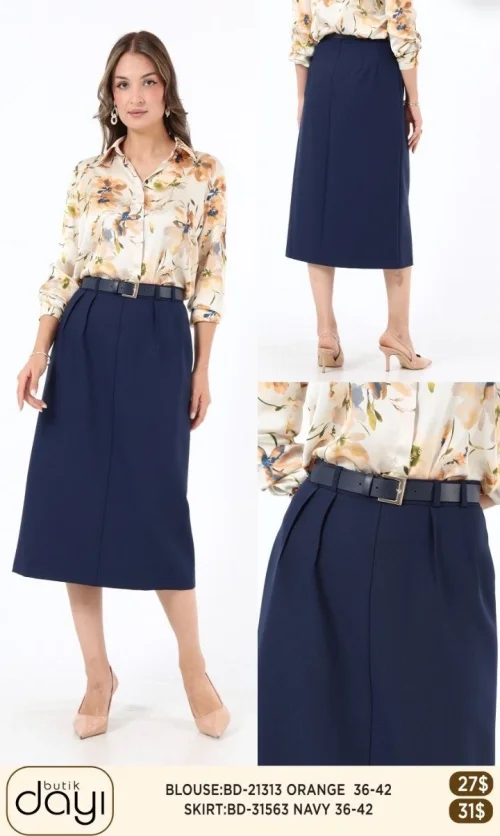 Юбка LA LUCE (Navy, модель BD-31563) оптом