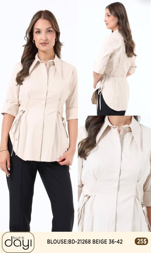 Блузка LA LUCE (Beige, модель BD-21268) оптом